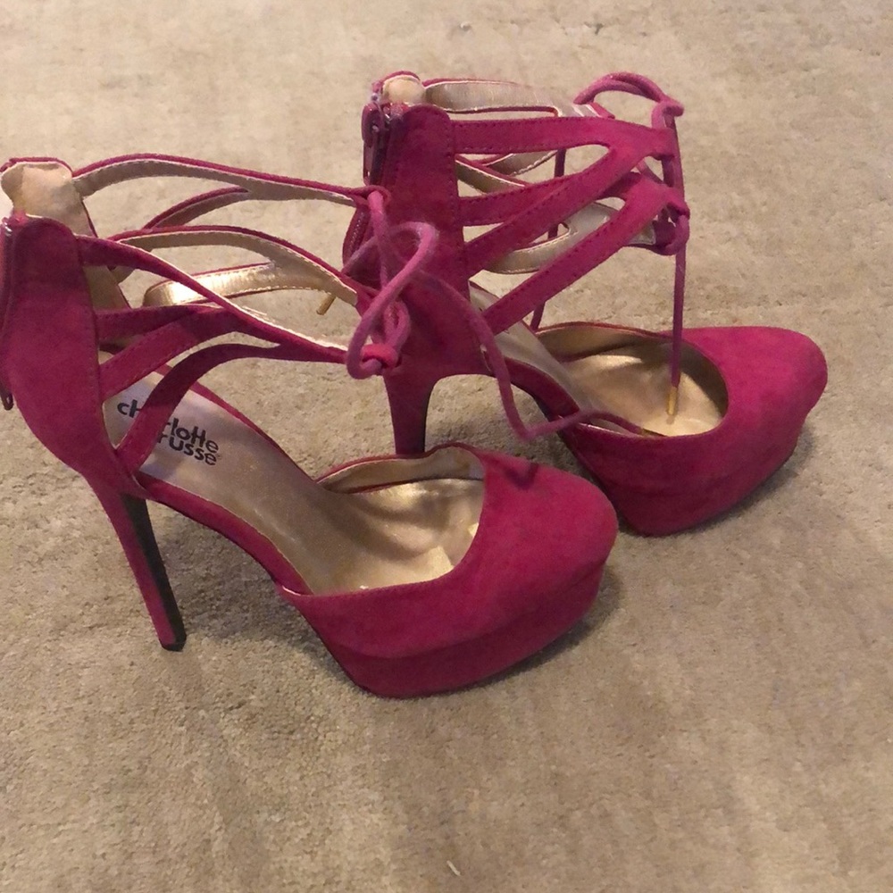 Hot pink heels